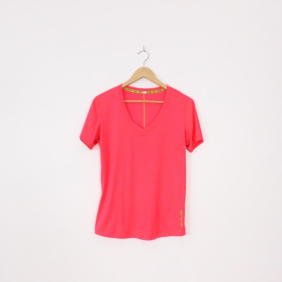*Under Armour Pink 'Transform Your Planet' V Neck T Shirt - Picture 3 of 6